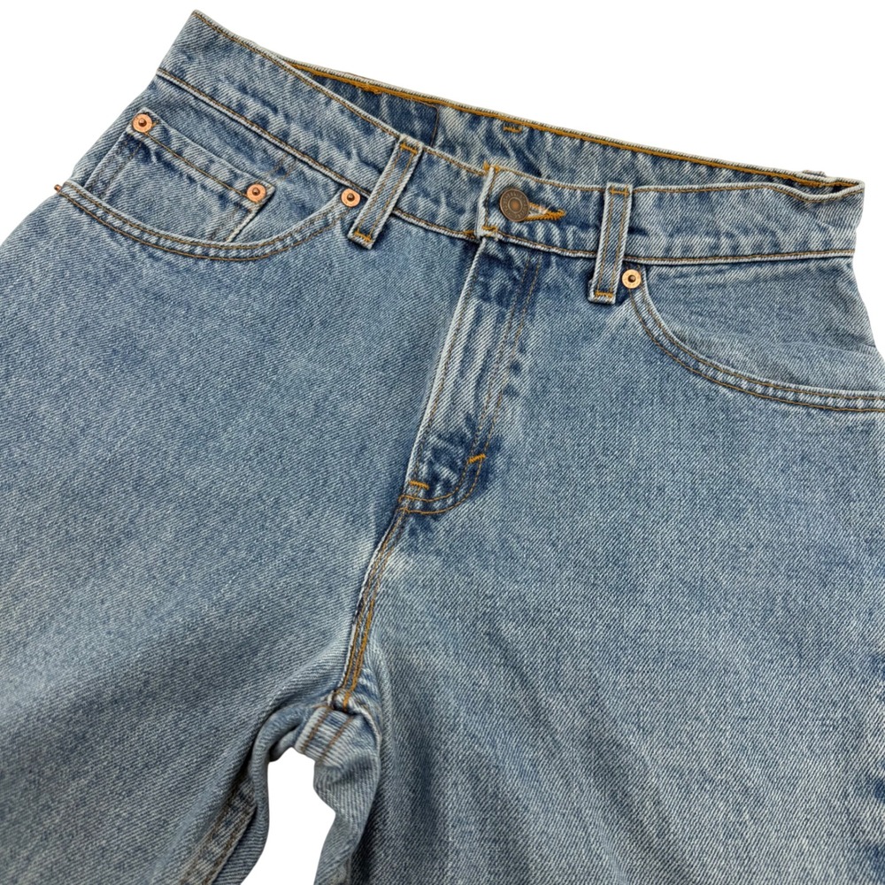 Levis 517 Boot Cut Jeans Women's 9 JR (28x32) Blue Denim Vintage 90s Made in USA
